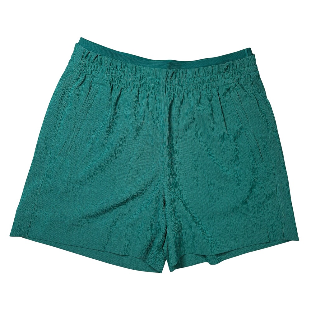 New Athleta Women's Green Echo Shorts Sz 6 Pull On Athleisure Gym Casual NWT
